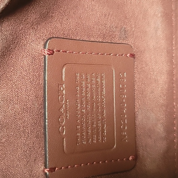 Coach Khaki & Black Small Jade Shoulder BagW/Signature Canvas Pebbled Leather - Picture 13 of 15